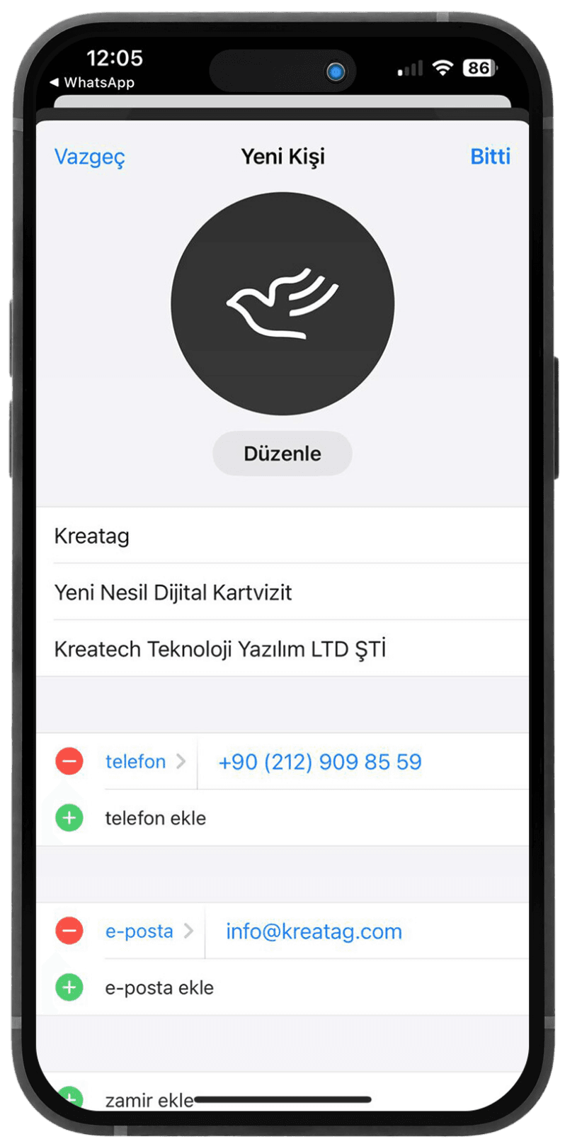 Akıllı NFC Kart Bildirimleri