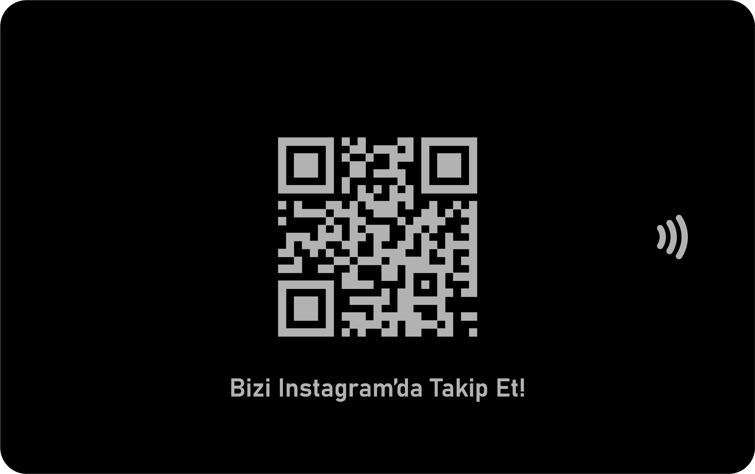 İnstagram İşletme Kartı arka yüz