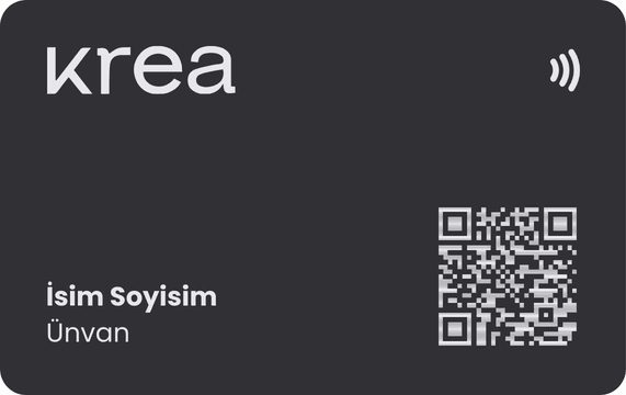 Siyah Silver Dijital Kartvizit arka yüz